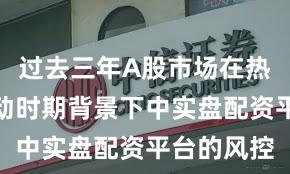 过去三年A股市场在热点快速轮动时期背景下中实盘配资平台的风控